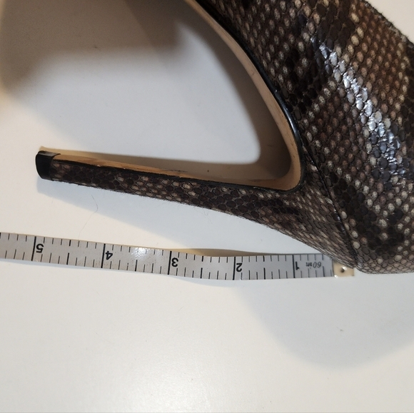 Steve Madden Snakeskin pointed toe high heels shoes size 8.5 - Picture 6 of 12